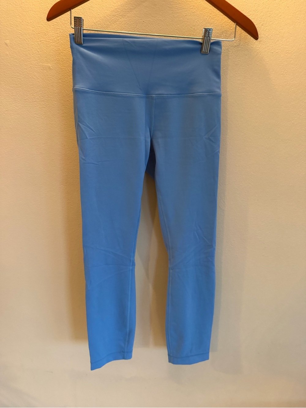 Lululemon Wunder Under High-Rise Crop 23 Luxtreme Blue Leggings Size 6 LW6CAMS